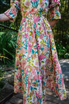 Floral Maxi Dress - Mustard