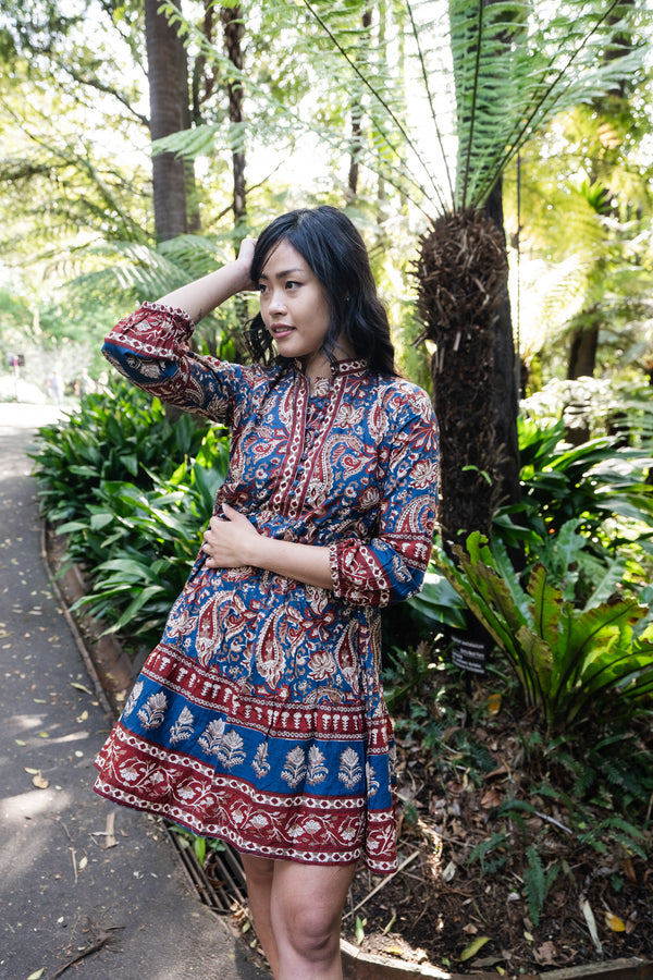 Paradise Mini Dress - Blue