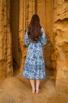 Bloom Midi Dress - Blue