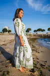 Daphne Green Midi Dress