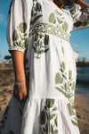 Daphne Green Midi Dress