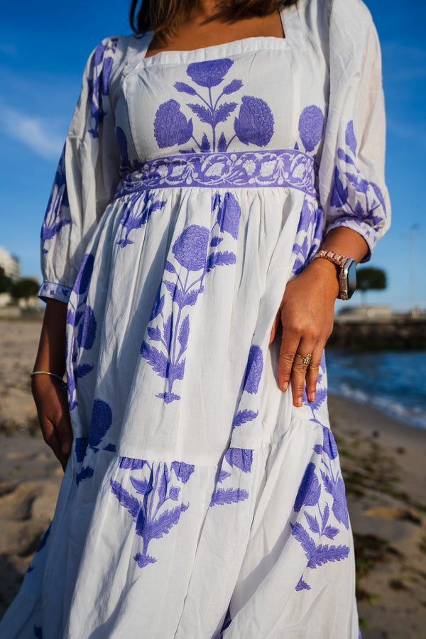 Daphne Lavender Midi Dress