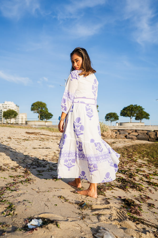 Bloom Midi Dress - Lavender