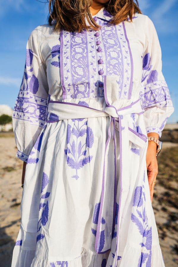 Bloom Midi Dress - Lavender