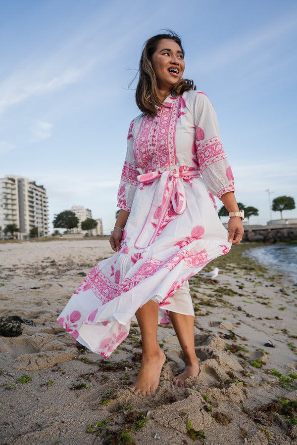 Bloom Midi Dress - Pink