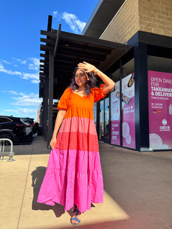 Rainbow Maxi Dress