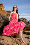 Flamingo Printed Dress - Pink