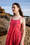Flamingo Printed Dress - Pink