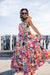 Floral Pink Midi Dress