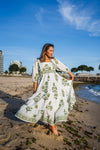Daphne Green Midi Dress