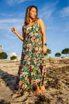 Floral Green Midi Dress