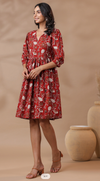Red Tulip Midi Dress